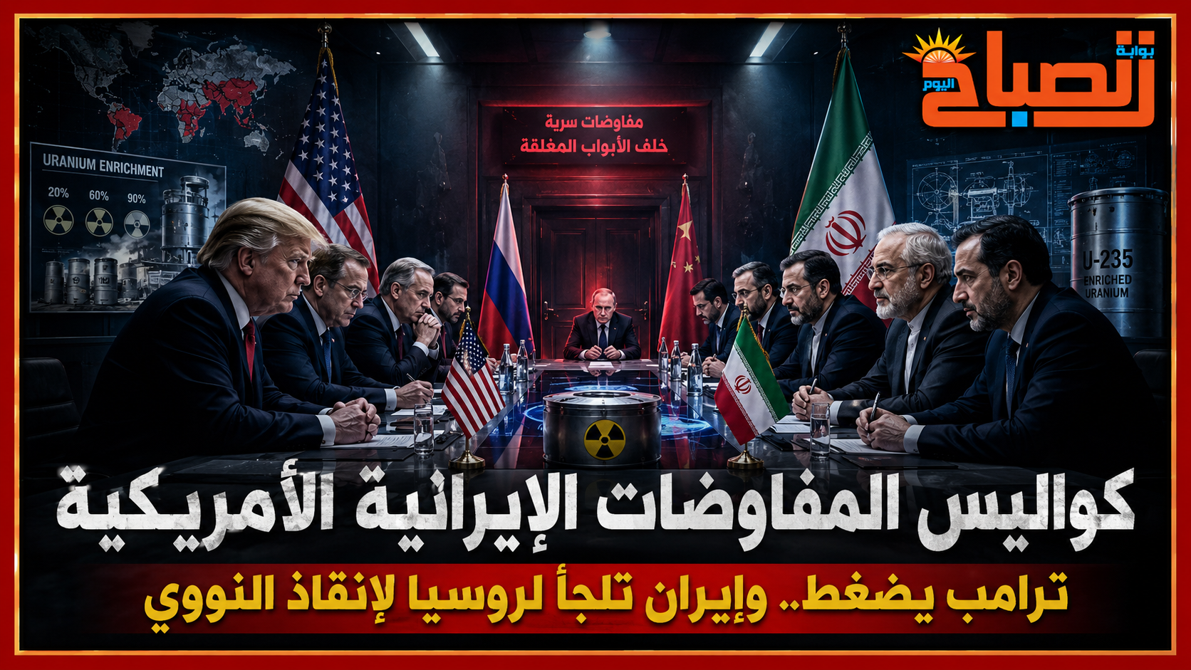 كواليس النووي خلف الأبواب المغلقة.. ضغط ترامب يدفع إيران إلى بوابة موسكو لإنقاذ اليورانيوم